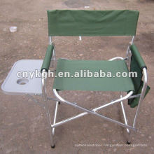 Aluminum director chair with cup holder